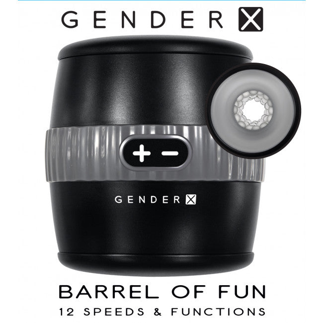 Evolved Barrel of Fun Masturbator Black