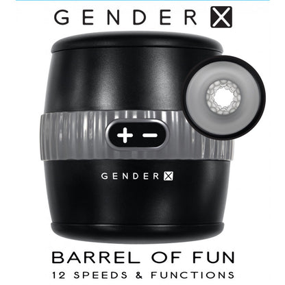 Evolved Barrel of Fun Masturbator Black