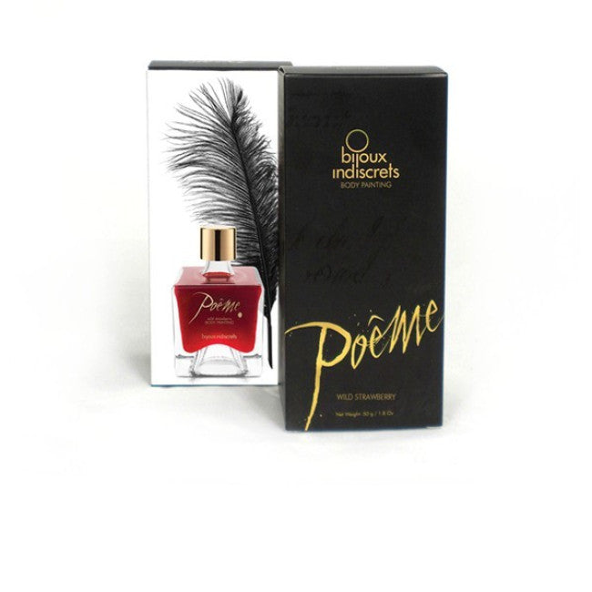 Bijoux Indiscrets Poeme Wild Strawberry Edible Ink 50ml