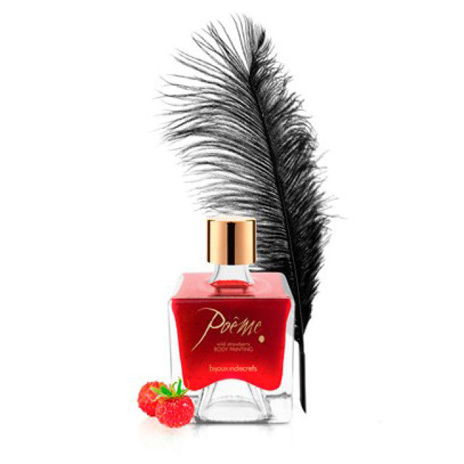 Bijoux Indiscrets Poeme Wild Strawberry Edible Ink 50ml