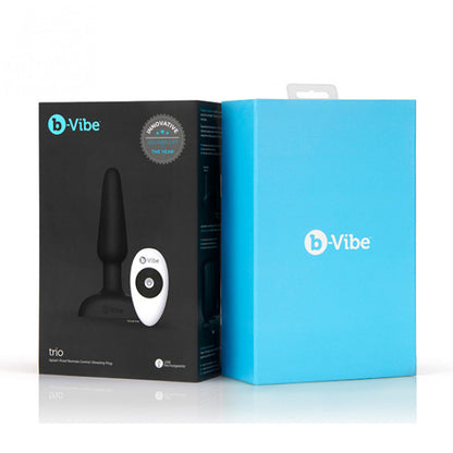 b-Vibe Trio Plug - Wireless Vibrating Plug Black