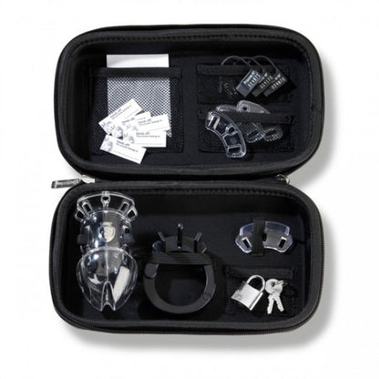 Mystim Pubic Enemy No 1 e-stim Cock Cage Black Edition