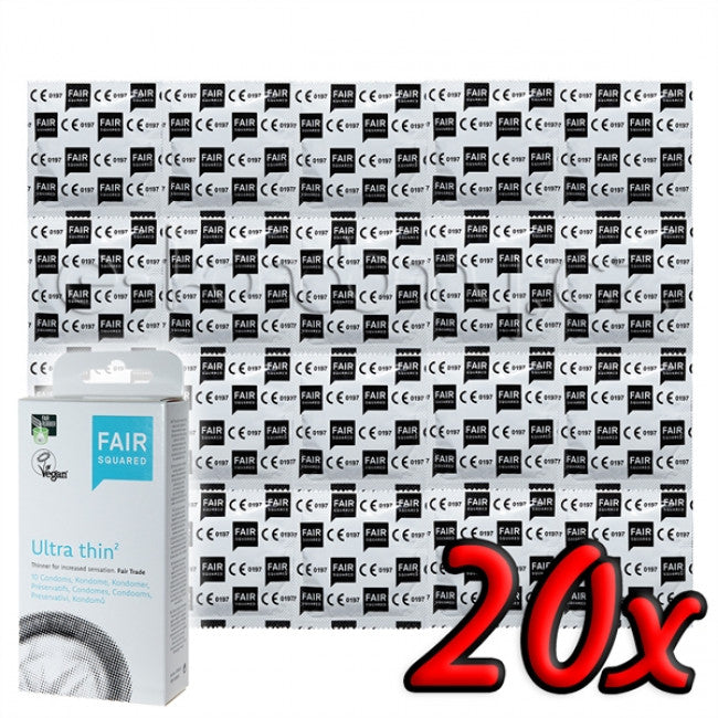 Fair Squared Ultra Thin Fair Trade vegan condoms