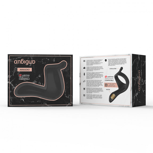 Anbiguo Arkadio Glands & Perineum Stimulator Watchme Wireless Technology Compatible Black