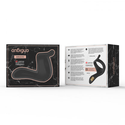 Anbiguo Arkadio Glands & Perineum Stimulator Watchme Wireless Technology Compatible Black