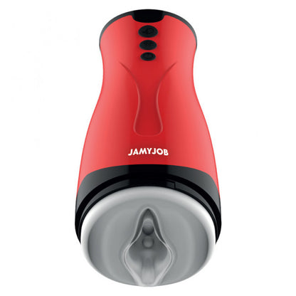Jamyjob Dameron Suction & Vibration Masturbator Red