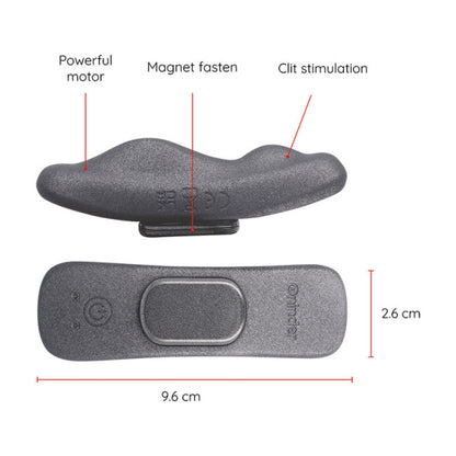 Oninder Manila Panty Rechargeable Vibrator 9 Speed Free App Black