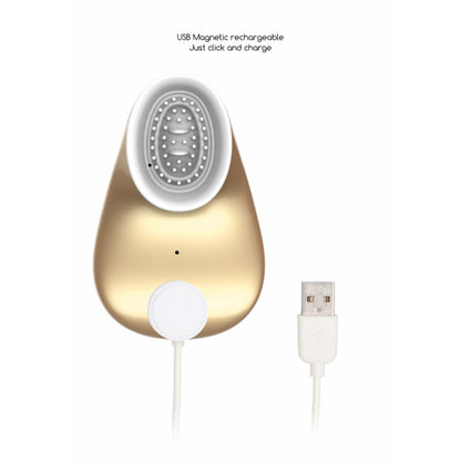 Shots Innovation Twitch Hands-Free Suction & Vibration Toy Gold