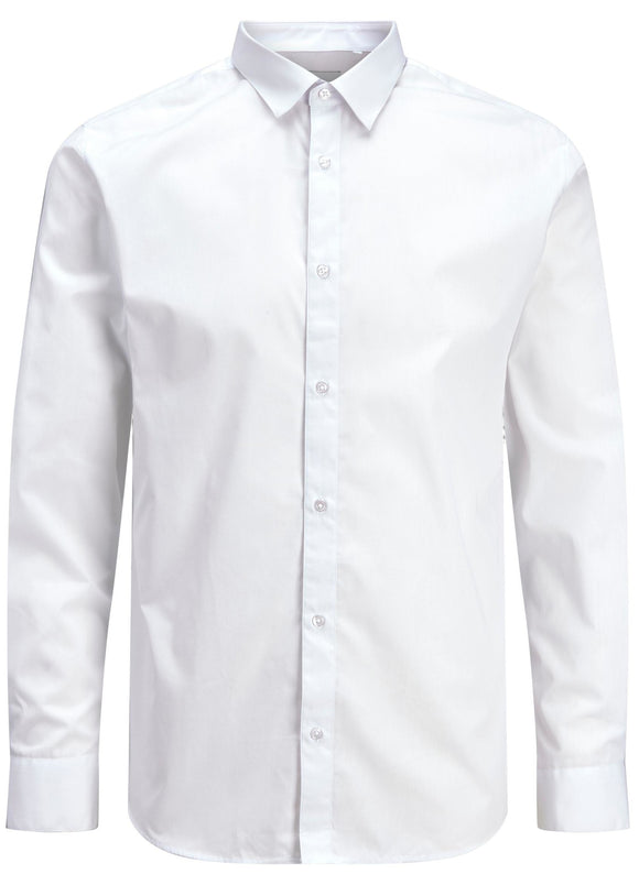 Jack&Jones PLUS JJJOE Slim Fit Men's Shirt White