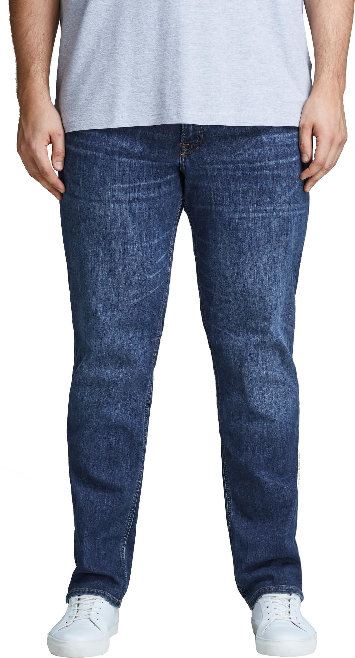 Jack&Jones PLUS JJITIM JJORIGINAL Slim Fit Men's Jeans Blue Denim