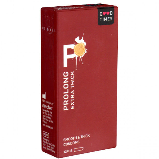Good Times Prolong Extra Thick Condoms 12 pcs