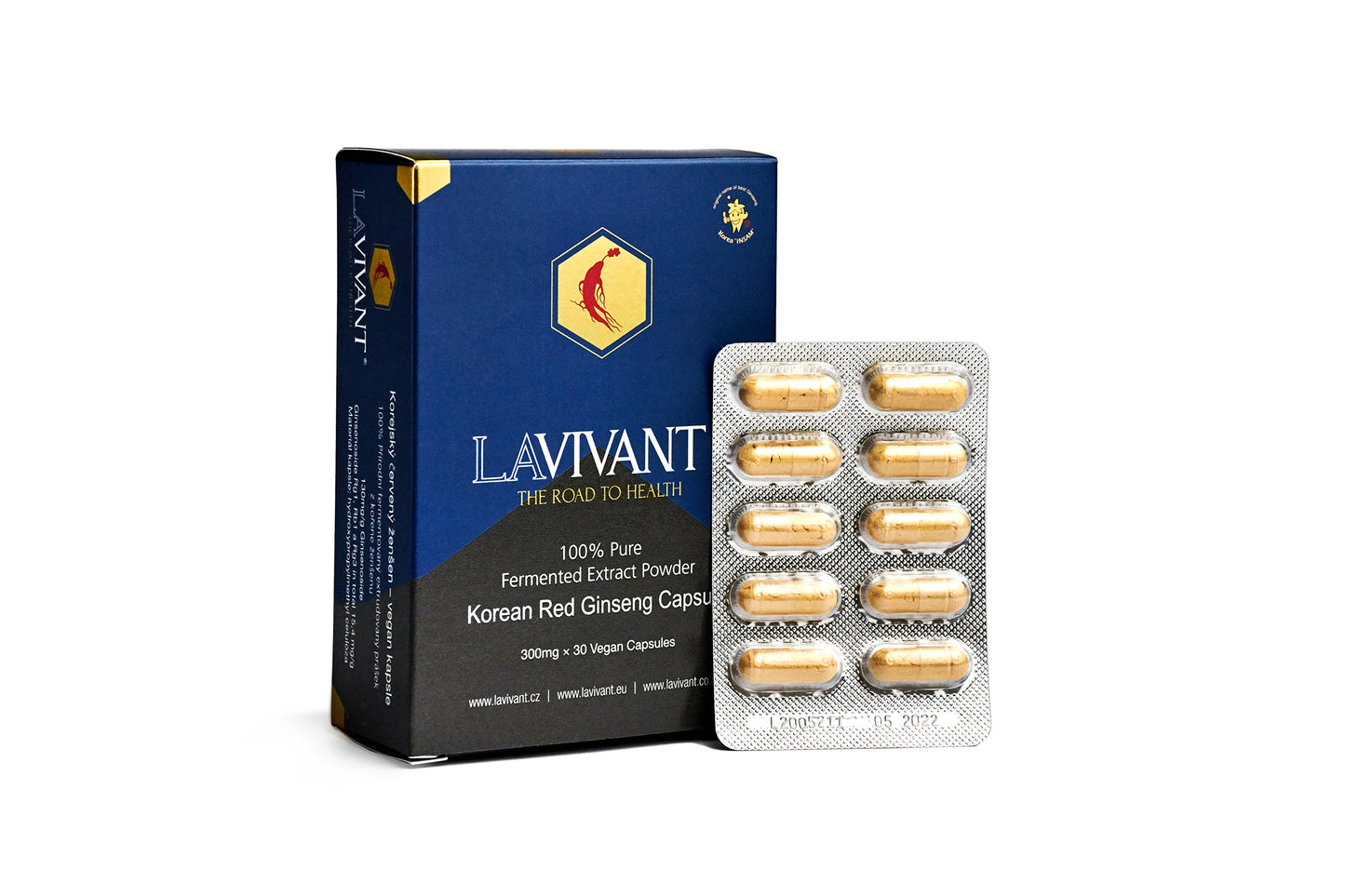 LA VIVANT 100% Pure Fermented Extract Korean Red Ginseng 30 capsules