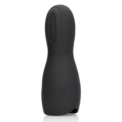 Loveline Vibrating Masturbator Sleeve Licorice Black
