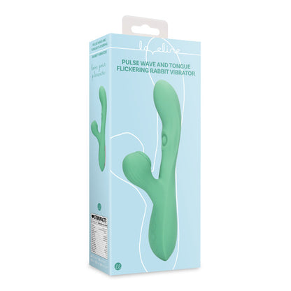 Loveline Pulse Wave & Tongue Flickering Rabbit Vibrator Blue Grass