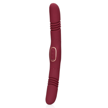 Loveline Double-Sided Thrusting Vibrator Merlot Grape