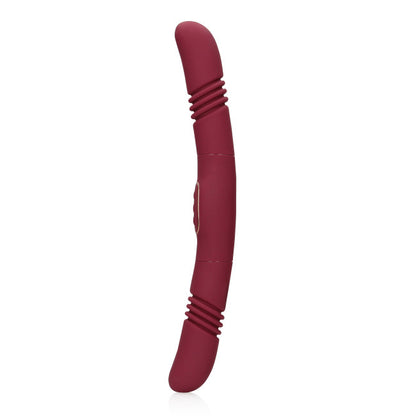 Loveline Double-Sided Thrusting Vibrator Merlot Grape