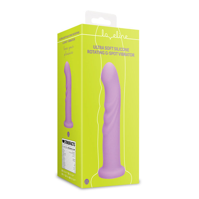 Loveline Ultra Soft Silicone Rotating G-Spot Vibrator Lavender Spectacle