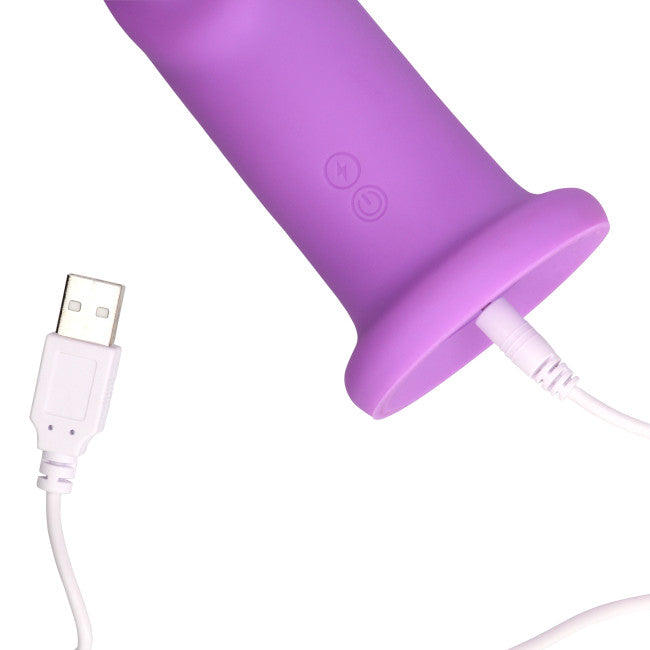 Loveline Ultra Soft Silicone Rotating G-Spot Vibrator Lavender Spectacle