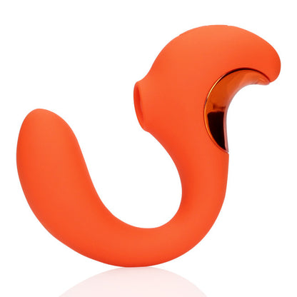 Loveline G-Spot Vibrator with Clitoral Pulse Wave Untamed Orange