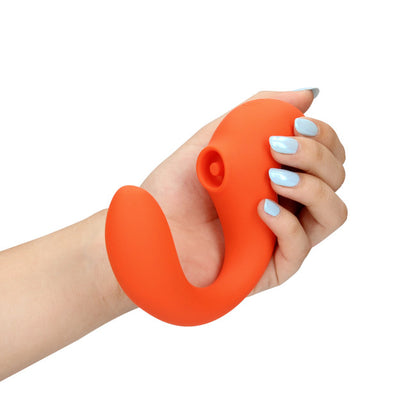 Loveline G-Spot Vibrator with Clitoral Pulse Wave Untamed Orange