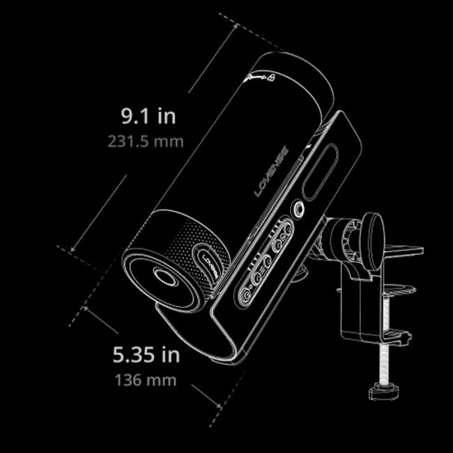 Lovense Solace Pro Automatic Thrusting Masturbator Black