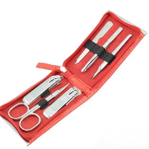 Three Seven Manicure set Red - 6 tools