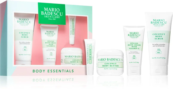Mario Badescu Body Essentials Gift set for skin brightening and hydration