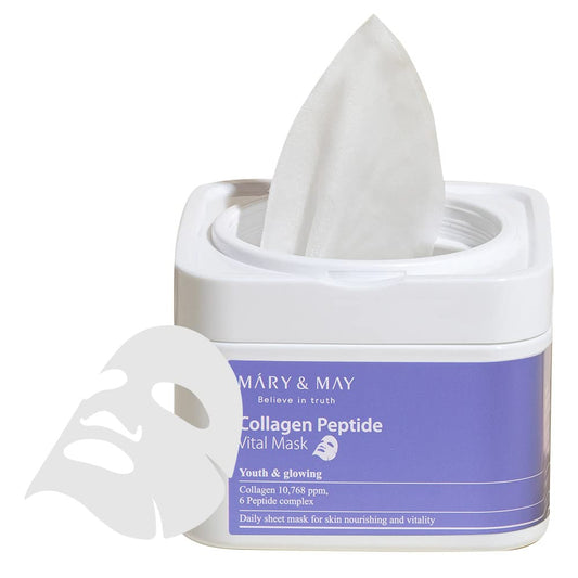 MARY & MAY Collagen Peptide Vital Mask 30 pcs