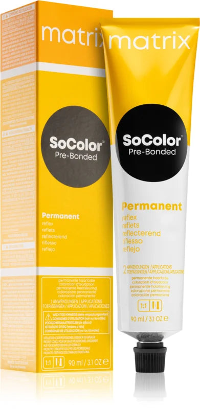 Matrix SoColor Pre-Bonded Reflect permanent hair dye 6Vr Dunkelblond Violett Rot 90 ml