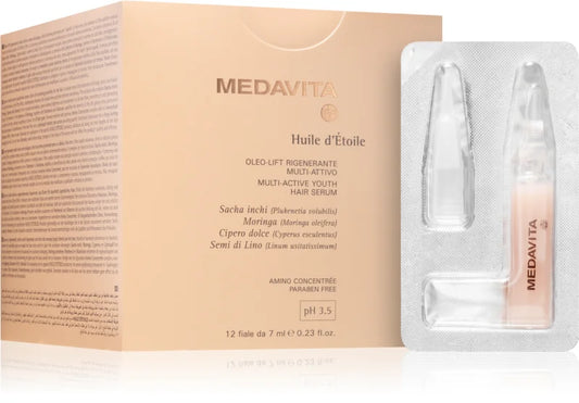 Medavita Huile d'Étolle Multi Active Youth Hair Serum 12x7 ml