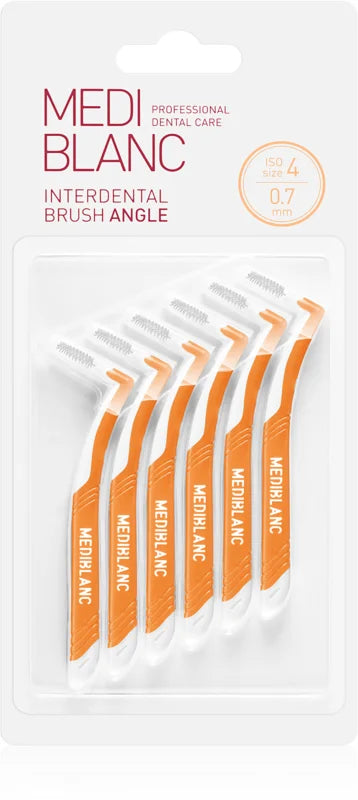 MEDIBLANC Interdental brush Angle 0,7 mm Yellow 6 pcs