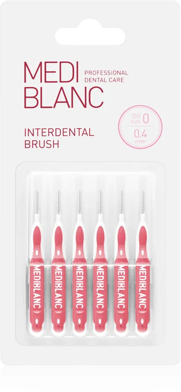 MEDIBLANC Interdental Brush 0,4mm Pink 6 pcs