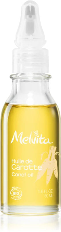 Melvita Huile de Carotte nourishing carrot oil for face and body 50 ml