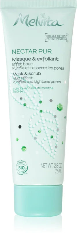 Melvita Nectar Pur cleansing mask and scrub 75 ml