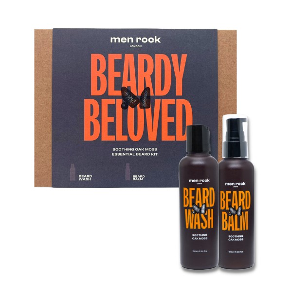 Men Rock London Oak Moss Beardy Beloved Essential Beard Kit 2 pcs