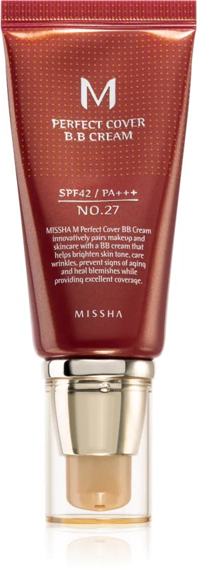 Missha M Perfect Cover BB cream with high UV protection SPF42/PA+++; 50 ml