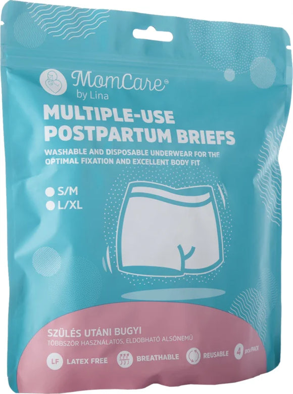 Momcare Multiple-Use Postpartum Briefs L-XL 4 pcs