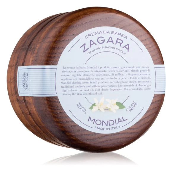 Mondial Luxury Wooden Bowl Zagara shaving cream 140 ml