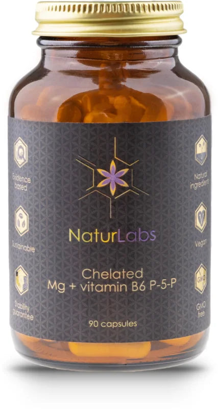 NaturLabs Chelated Mg + Vitamin B6 - 90 capsules
