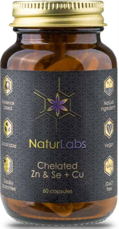NaturLabs Chelated Zn & Se + Cu 60 capsules
