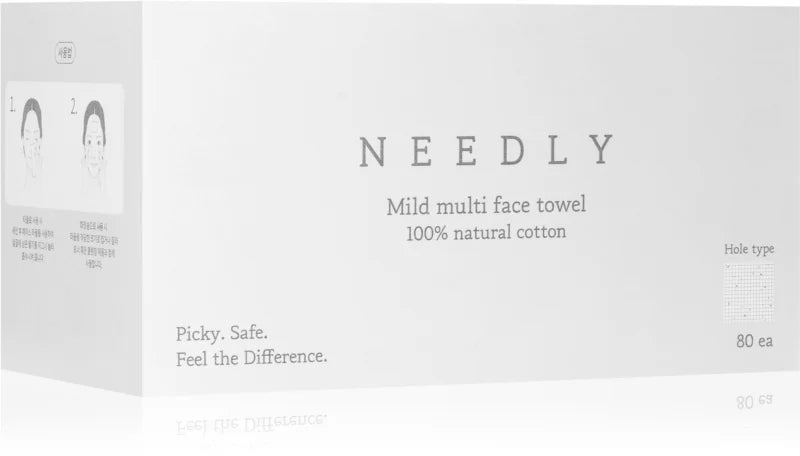 NEEDLY Mild Cleansing Multi Face Towel 80 pcs