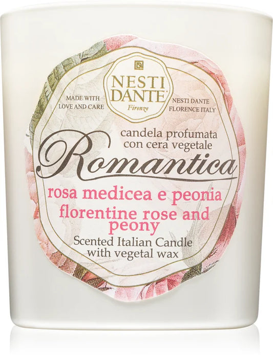 Nesti Dante Romantica Florentine Rose and Peony scented candle 160 g