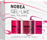 NOBEA Colorful Cocktail Nail Polish Party Set