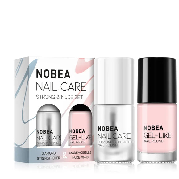 NOBEA Nail Care Strong & Nude Nail polish set