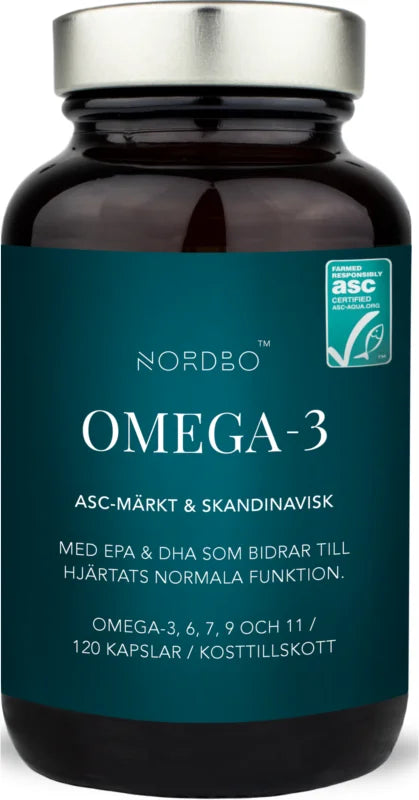 Nordbo Omega-3 Scandinavian Trout Oil 120 capsules