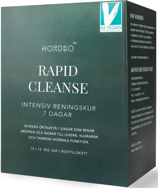 Nordbo Rapid Cleanse detox cure 28 capsules