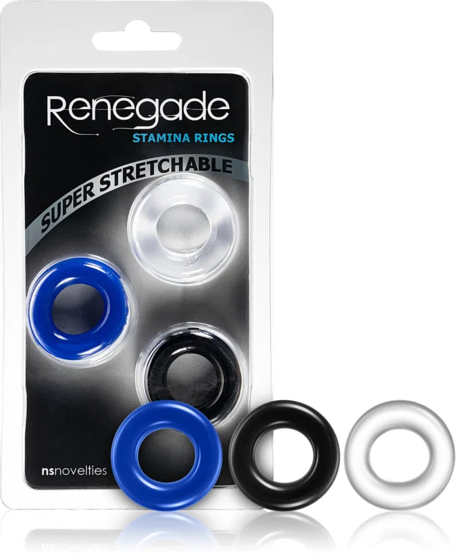 NS Novelties Renegade Stamina Rings 3 pcs