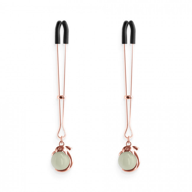 NS Novelties Bound Nipple Clamps G1 Rose Gold