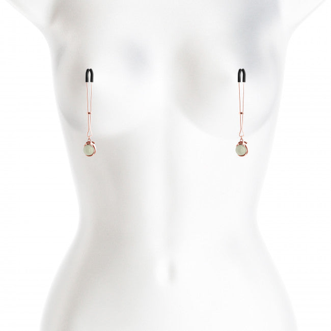 NS Novelties Bound Nipple Clamps G1 Rose Gold