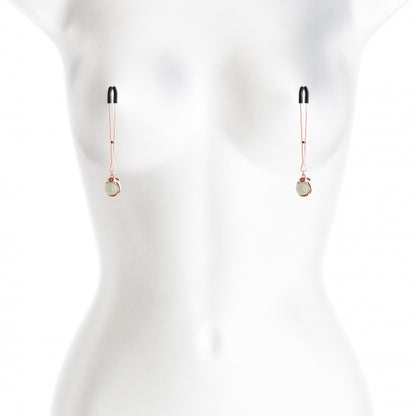 NS Novelties Bound Nipple Clamps G1 Rose Gold
